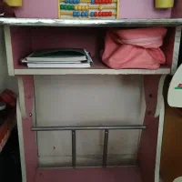 میز تحریر تاشو بازشو باکس دار ساعت دار چرتکه دار