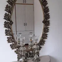 آینه شمعدان برنجی