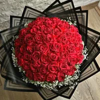 دسته گل روبانی
