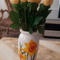 گل رز|گل مصنوعی|میانه, |دیوار