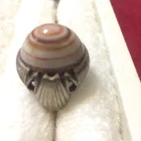 انگشتر سه پوست سنگ درشت