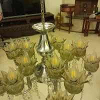 لوستر ۱۵ شاخه با لامپ