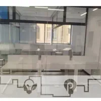 برچسب استیکر پارتیشن شیشه ای ماتکن دودی ایمنی