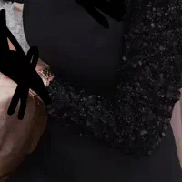 لباس مجلسی یک ساعت کار کرده