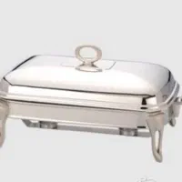 سوفله خوری بزرگ مستطیل نگین داردورنگ طلایی یونیک**