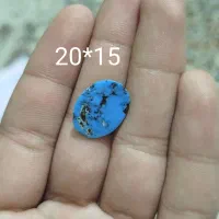 دو عدد نگین فیروزه نیشابور طبیعی بدون احیا و رنگ