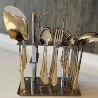 قاشق چنگال شرکت  هوم بیسیک و لیوان اسموتی