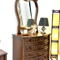 تخت دونفره چوبی سرویسخواب کلاسیک|تخت و سرویس خواب|تهران, اختیاریه|دیوار