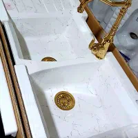 سینک ظرفشویی گرانیتی استیل سینگ پیانویی آبشاری