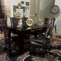 میز ناهار خوری شش نفره جنس چوب