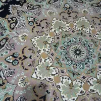 فرش ۱۲ متری زمینه سرمه ای
