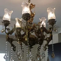 لوستر برنجی مدل فرشته