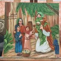نقاشی امام علی ع با یتیمان