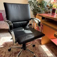 میز کامپیوتر ۱۳۰×۶۰ با صندلی ارگونومیک|میز تحریر و کامپیوتر|شاهینشهر, خانه کارگر|دیوار