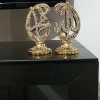 دکوری نگین کار شده و طلایی الله و محمد