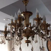 ۳ عدد لوستر برنزی اصل وزیبا