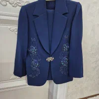 کت و دامن رنگ سرمه ای