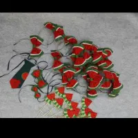 ساخت و دوخت جلیقه و لوازم ولنتاین با نمد