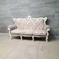 مبل استیل صدفی ۹ نفره با میز و عسلی|مبلمان خانگی و میز عسلی|اصفهان, جلالیه|دیوار