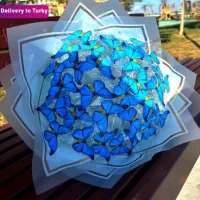 دسته گل پروانه ای|گل مصنوعی|الیگودرز, |دیوار