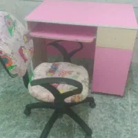 میز کامپیوتر وتحریر همراه صندلی چرخان