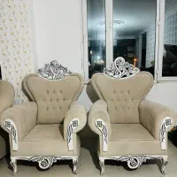 مبلمان 8نفره راحتی و سلطنتی تاج دار قیمت مناسب