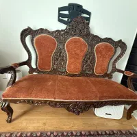 ست کامل مبل چوبی آنتیک کاملا سالم
