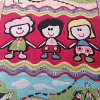 دو عددگلیم فرش 4 متری و 1.5 متری کودکانه و فانتزی