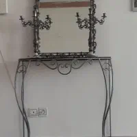 آینه کنسول برنز اصل خیلی قدیمی|بوفه، ویترین، کنسول|کرمانشاه, |دیوار