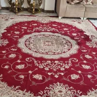 فرش ۱۲متری زمینه زرشکی
