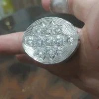 انگشتر سنگین موزانایت کاب فخر|جواهرات|سنقر, |دیوار