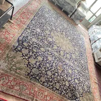 فروش فرش دست بافت طرح شکارگاه ۲۴ متری گل ابریشمی