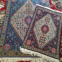 فرش دستباف .نخ پشم و ریشه پنبه