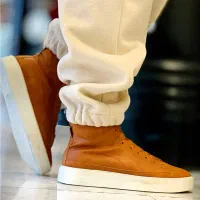 کفش قهوه ای ساقدار مدل پوما
