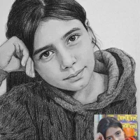 طراحی چهره. هدیه خاص ولنتاین