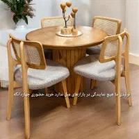 دلنیا میز ناهارخوری آرتودکس با صندلی مینیمال راش|میز و صندلی غذاخوری|تهران, ستارخان|دیوار