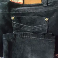 دو عدد شلوار مشکی مخمل کبریتی زنانه مخصوص زمستان