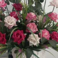 گل با گلدان سرامیکی