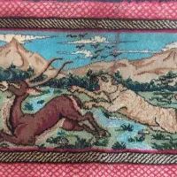 تابلو فرش دستباف بیجار طرح شکار