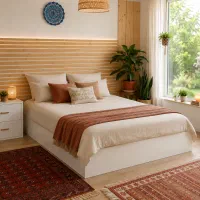 تخت خواب باکسی دونفره ۱۶۰ با کفی