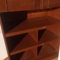 کتابخانه بزرگ جادار بسیار تمیز کشودارچوب گردو