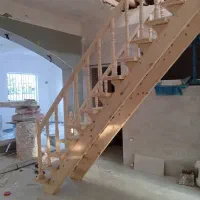 پله چوبی و کابینت کمد دیواری لاهیجان|مصالح و تجهیزات ساختمان|لاهیجان, خمیر کلایه|دیوار