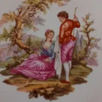 بشقاب لیلی مجنون قدیمی سایز بزرگ