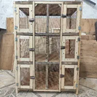 قفس چوبی پرنده چوب بند