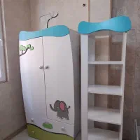 تخت و کمد کودک و صندلی غذاخوری بچه