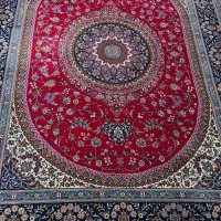 فرش گل قرمز در حد نو ، نو|فرش|فلاورجان, |دیوار