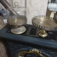 چندعددظروف طرح برنز وظرف شیشه ای