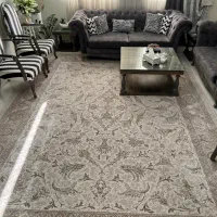 ۱۲متری تمام ابریشم ۱۲۰۰ شانه نقش برجسته با کناره