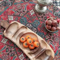 تعدادی ظرف چوبی مزه کار دست|ظروف سرو و پذیرایی|بیرجند, |دیوار