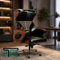 صندلی مدیریت امپراطور طبی چرم الگرو وکیوم شرکتی ۱۱